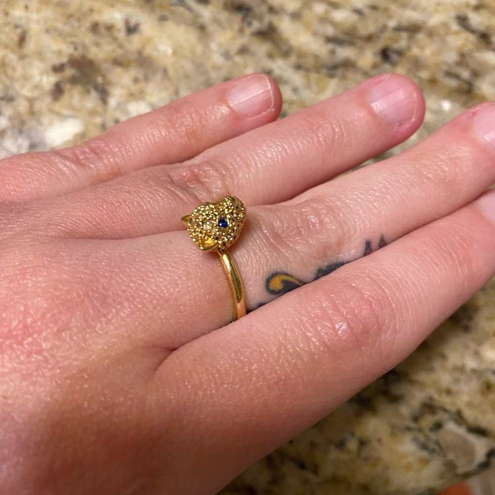 Kate Spade Sapphire Leopard Ring